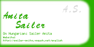 anita sailer business card
